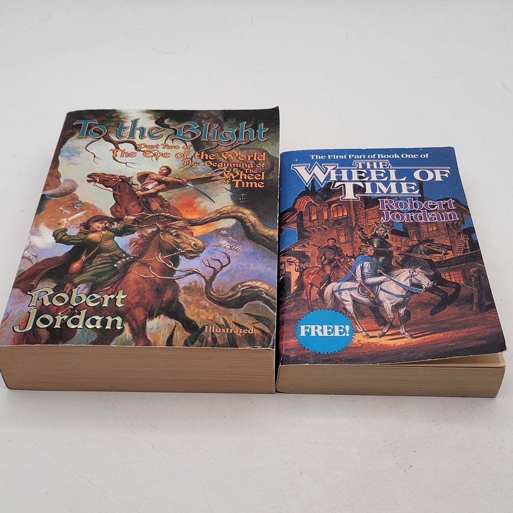 Robert Jordan Eye of the World 1994 1st Print Intro Edition & To the Blight PB